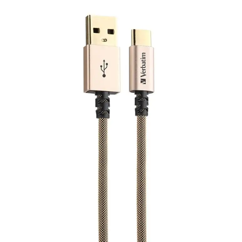 Verbatim 65623 SteelFlex Lightning Cable 120 Cm Gold