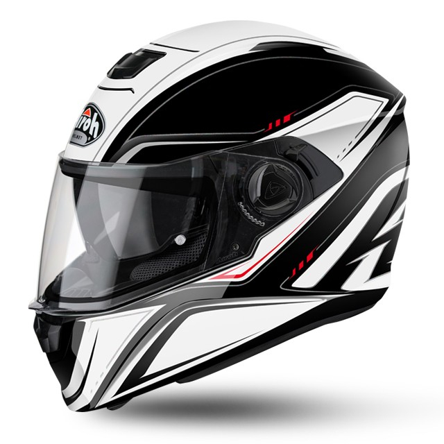 Airoh Storm Sprinter White Gloss Full Face Motorcycle Helmet sts38