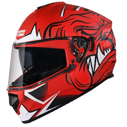 Studds Drifter D1 Decor- Matt Red N2 (L) 
