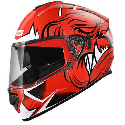 Studds Drifter D1 Decor- Red N2 (L)