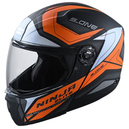 Studds Ninja Elite Super D4 Decor Matt Black N10 (L)