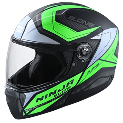 Studds Ninja Elite Super D4 Decor Matt Black N3 (L)