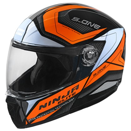 Studds Ninja Elite Super D4 Decor Black N10 (L)