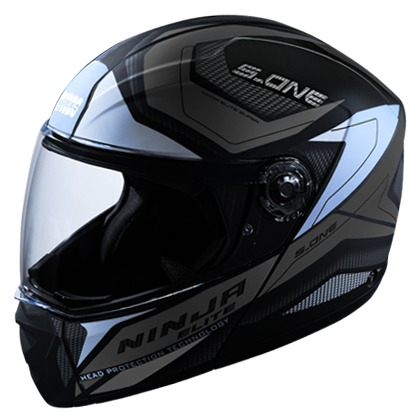 Studds Ninja Elite Super D4 Decor Black N4 (L)