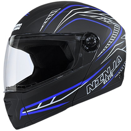 Studds Ninja Elite Super D5 Decor Matt Black N1 (L)