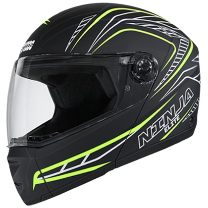 Studds Ninja Elite Super D5 Decor Matt Black N5 (L)