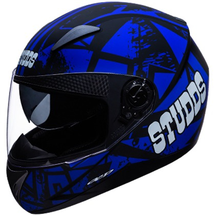 Studds Shifter D4 Decor - Matt Black N1 Blue (L 580MM) 