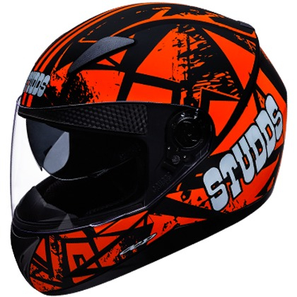 Studds Shifter D4 Decor - Matt Black N10 Orange (L 580MM) 