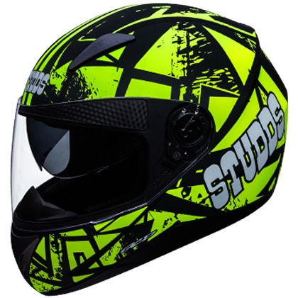 Studds Shifter D4 Decor - Matt Black N5 Yellow (L 580MM)
