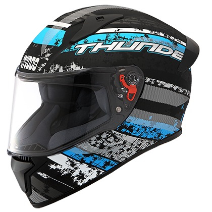 Studds Thunder D1 Decor with Spoiler - Matt Black N1 (L)