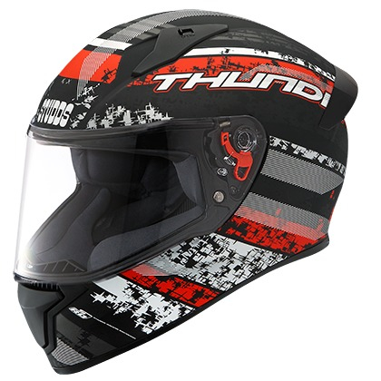 Studds Thunder D1 Decor with Spoiler - Matt Black N2 (L)