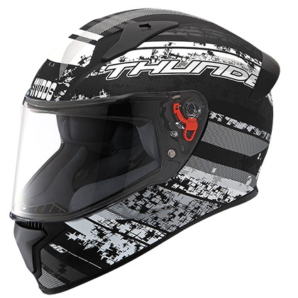 Studds Thunder D1 Decor with Spoiler - Matt Black N4 (L)