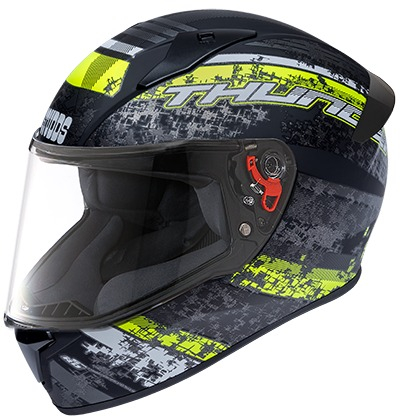 Studds Thunder D1 Decor with Spoiler - Matt Black N5 (L)