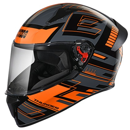 Studds Thunder D3 Decor with Spoiler - Black N10 (L)