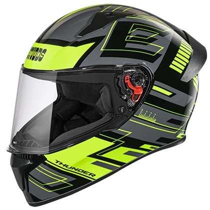 Studds Thunder D3 Decor with Spoiler - Black N5 (L)