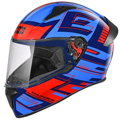 Studds Thunder D3 Decor with Spoiler - Blue N2 (L)
