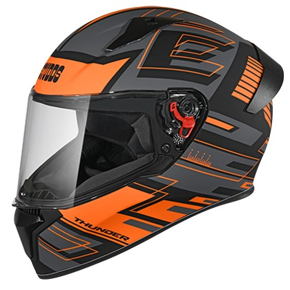 Studds Thunder D3 Decor with Spoiler - Matt Black N10 (L)