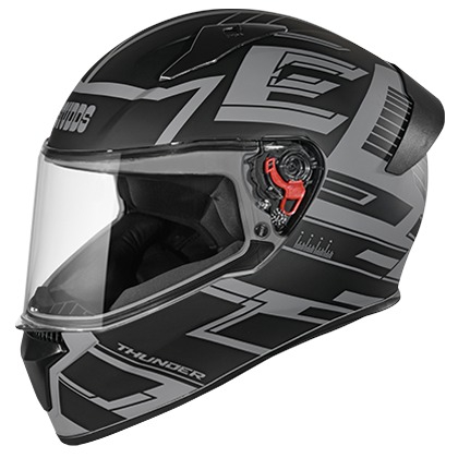 Studds Thunder D3 Decor with Spoiler - Matt Grey N9 (L)