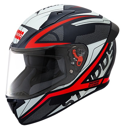 Studds Thunder D4 Decor with Spoiler - Matt Black N2 (L)