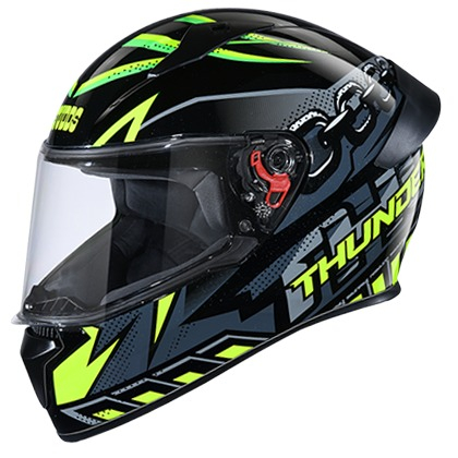 Studds Thunder D5 Decor with Spoiler - Black N5 (L)