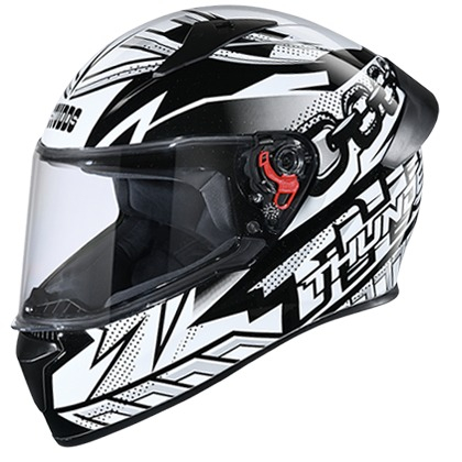 Studds Thunder D5 Decor with Spoiler - Black N6 (L)