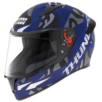 Studds Thunder D7 Decor With Spoiler - Matt Blue N4 (L)