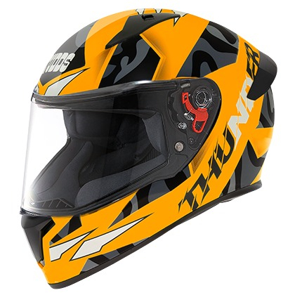 Studds Thunder D7 Decor With Spoiler - Neon Orange N9 (L)