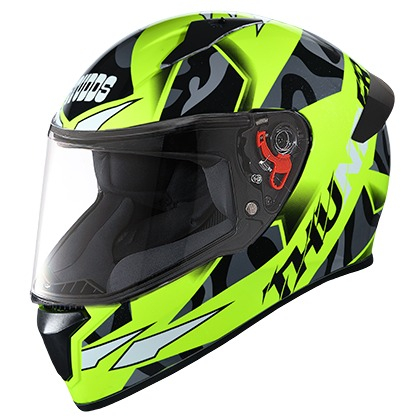 Studds Thunder D7 Decor With Spoiler - Neon Yellow N9 (L)