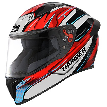 Studds Thunder D8 Decor With Spoiler - Matt Black N2 (L)
