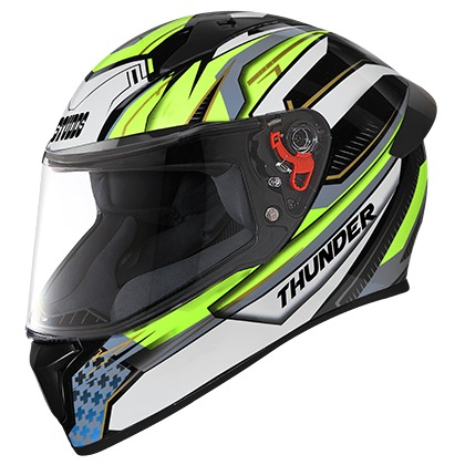 Studds Thunder D8 Decor With Spoiler - Black N5 (L)
