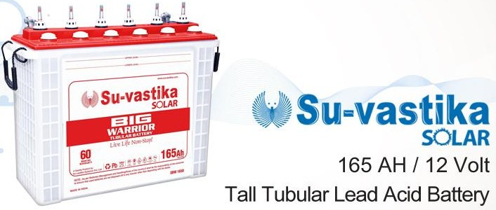 Su-vastika 165ah - Tubular Battery