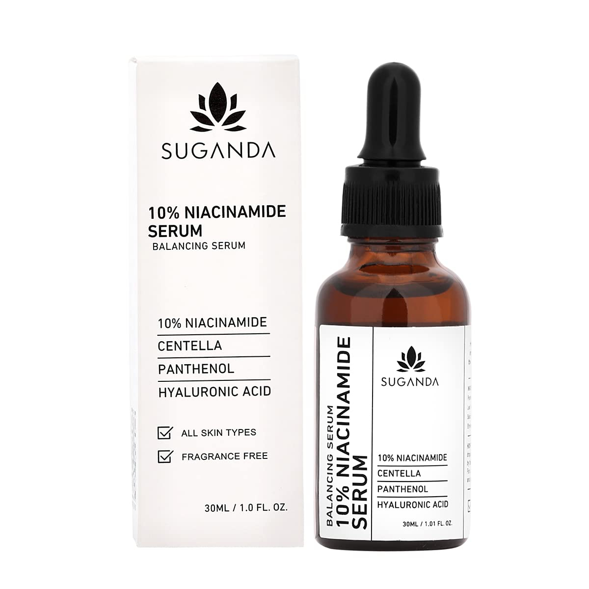 Suganda 10% Niacinamide Face Serum with Centella Asiatica & Panthenol - 30 ml