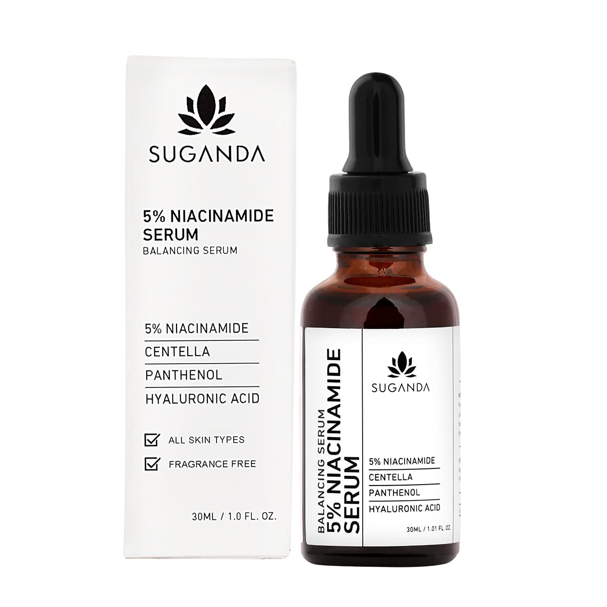 Suganda 5% Niacinamide Face Serum with Centella Asiatica & Panthenol - 30 ml