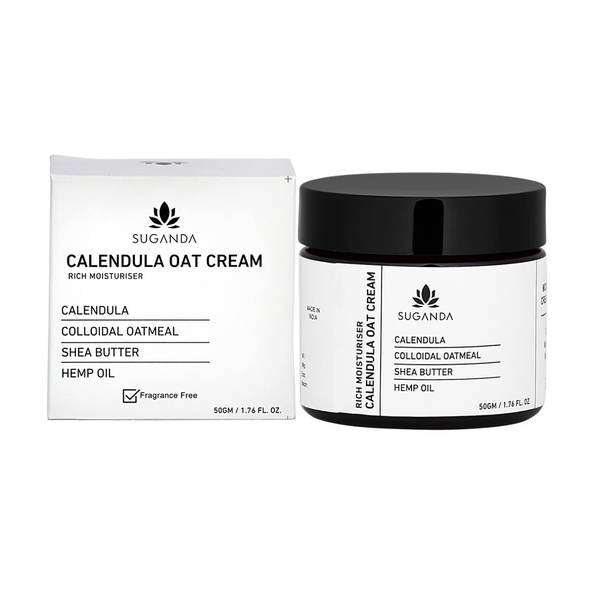 Suganda Calendula Oat Moisturiser for Normal to Dry Skin - 50 gm