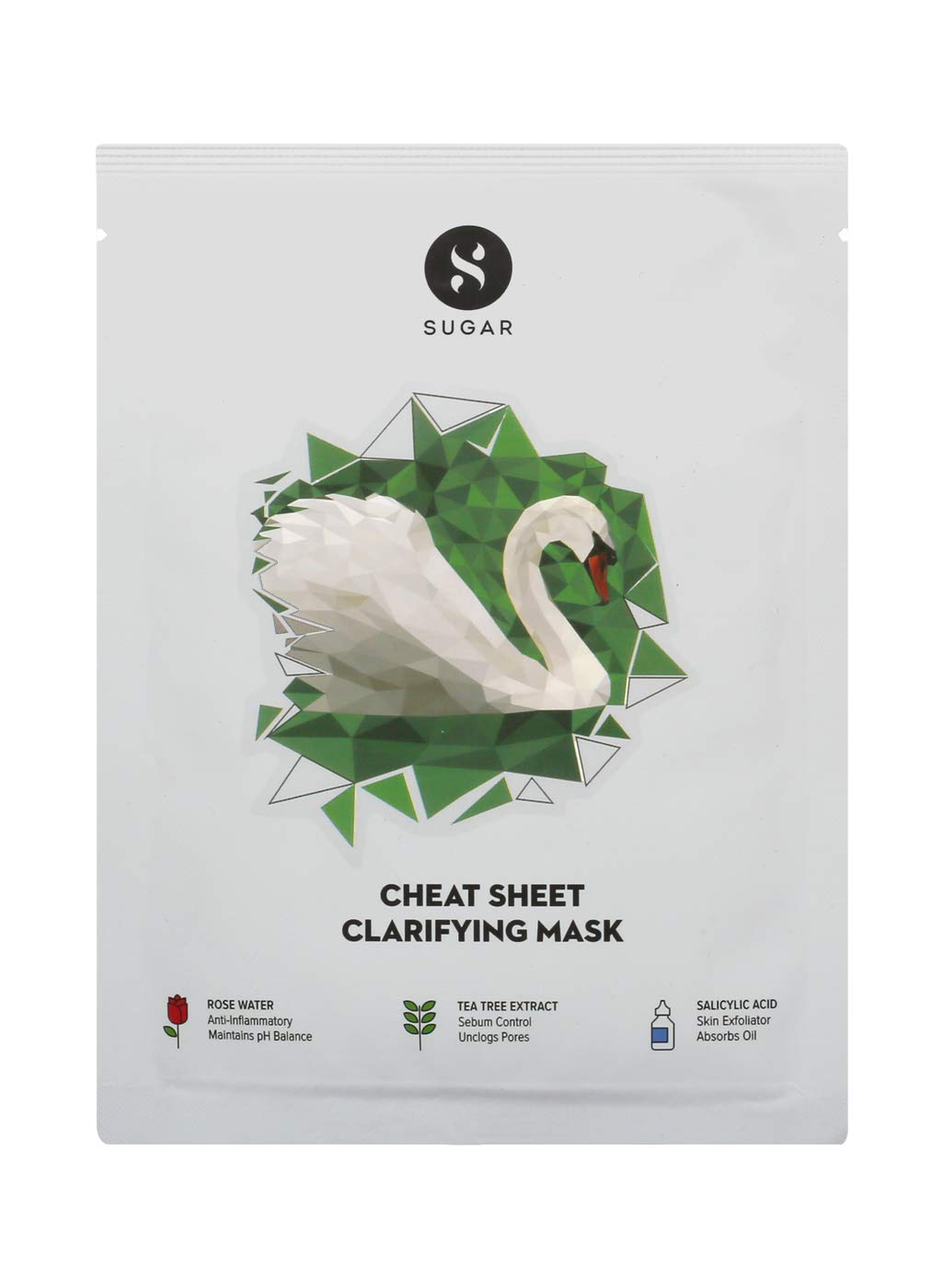 SUGAR Cosmetics Cheat Sheet Clarifying Mask, White, 25 g