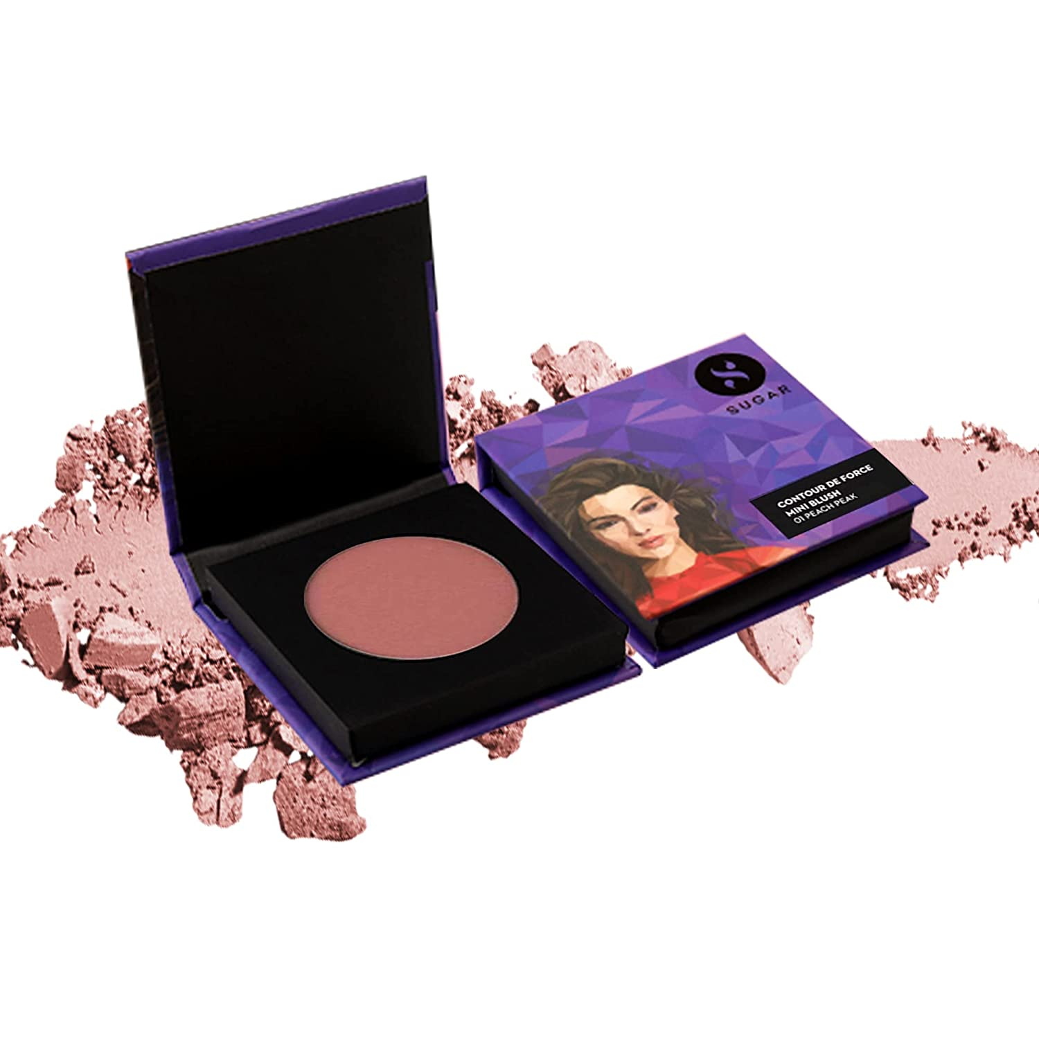 SUGAR Cosmetics - Contour De Force - Mini Blush - 01 Peach Peak 