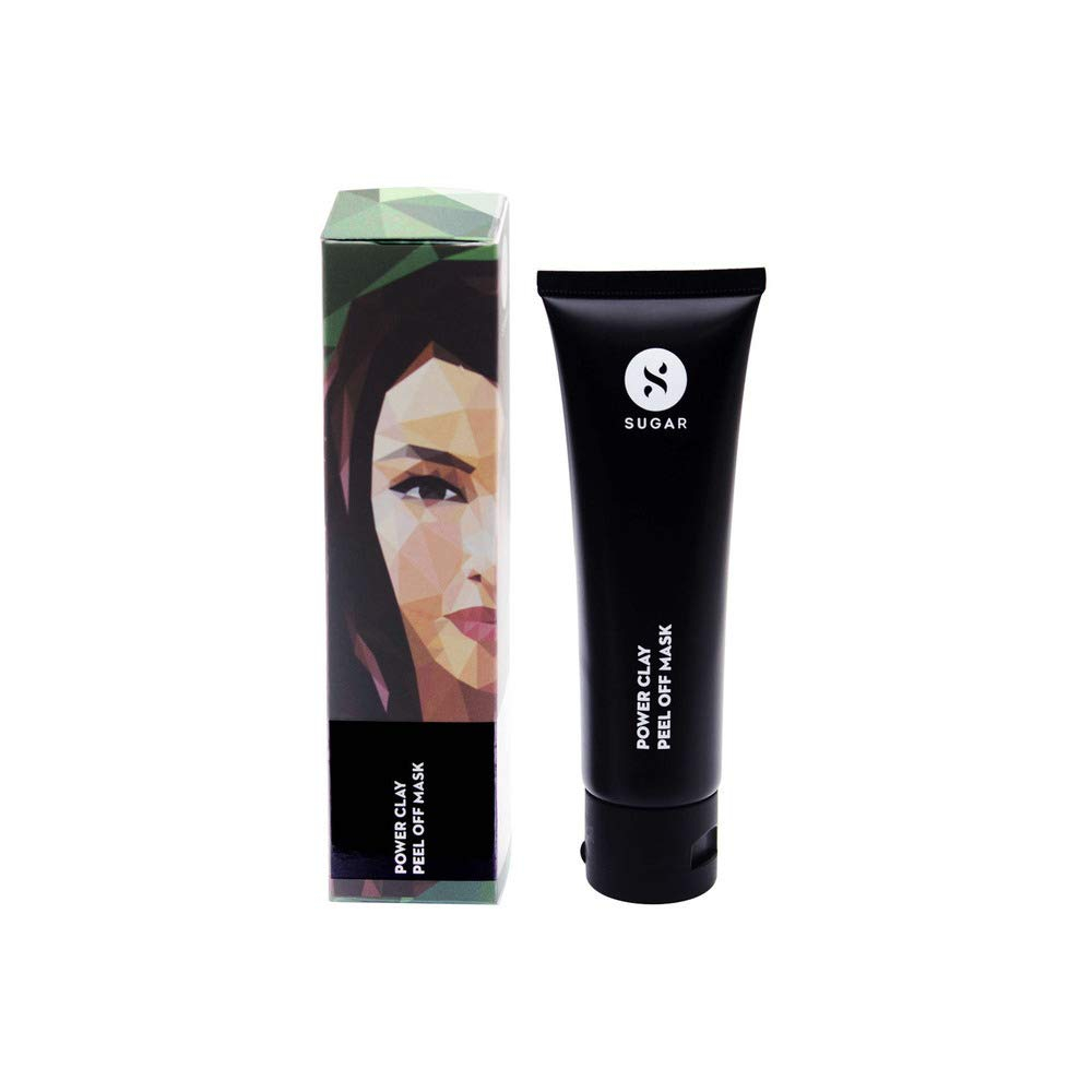 SUGAR Cosmetics Power Clay Peel off mask with Charcoal, 50 ml