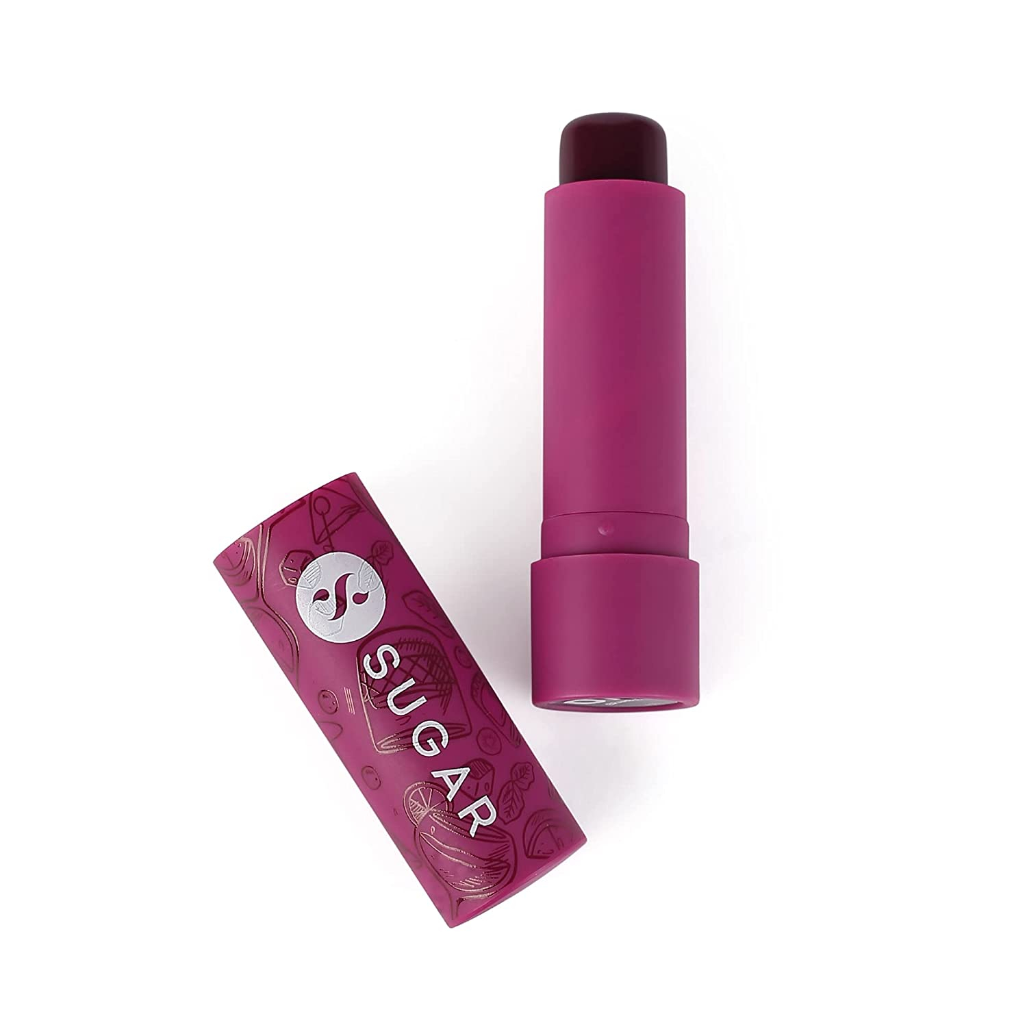 SUGAR Cosmetics Tipsy Lips Moisturizing Balm - 07 Bramble - 4.5 gms - Lip Moisturizer For Dry And Chapped Lips, Enriched With Shea Butter And Jojoba Oil