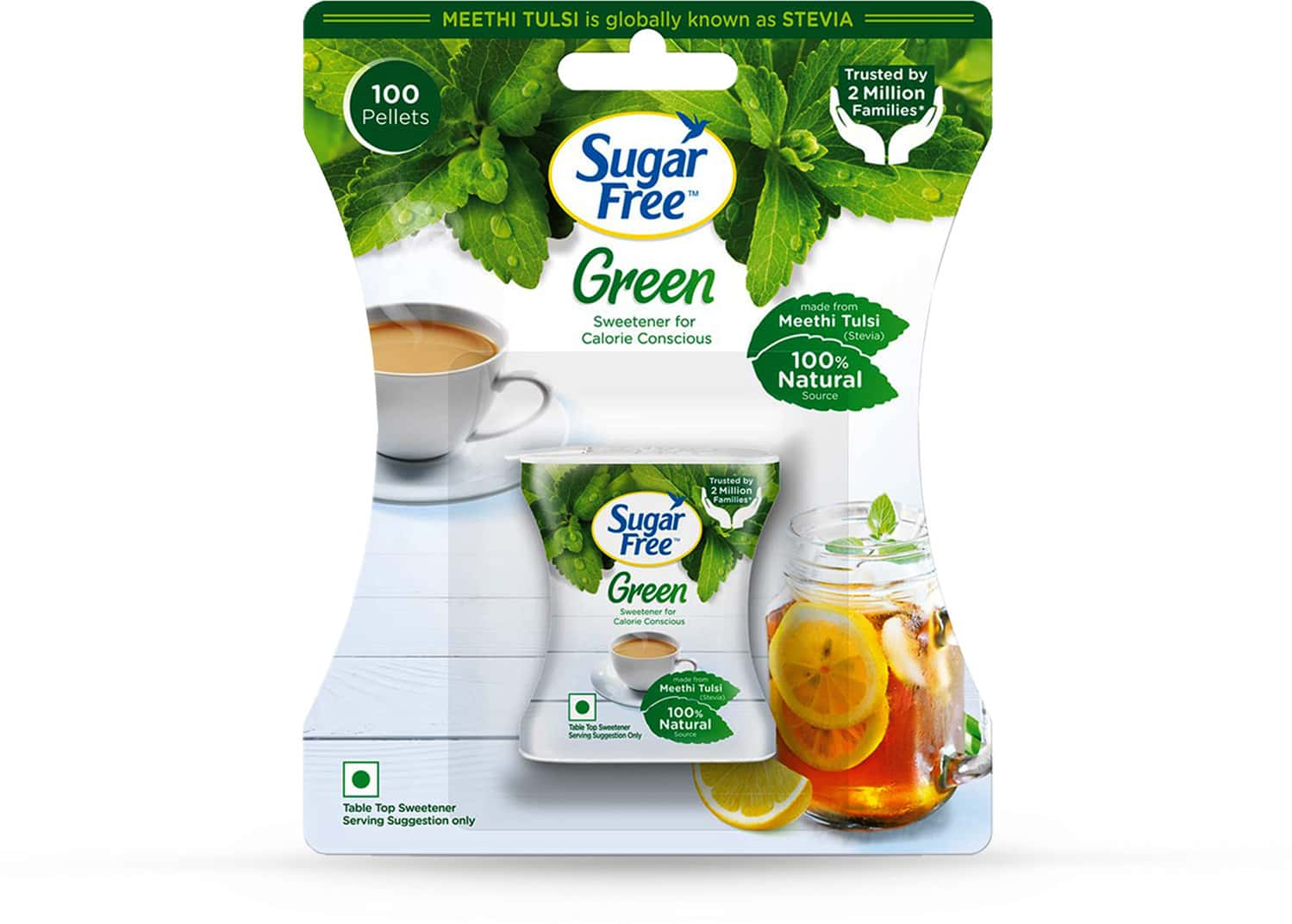 Sugar Free Green 100 Pellets