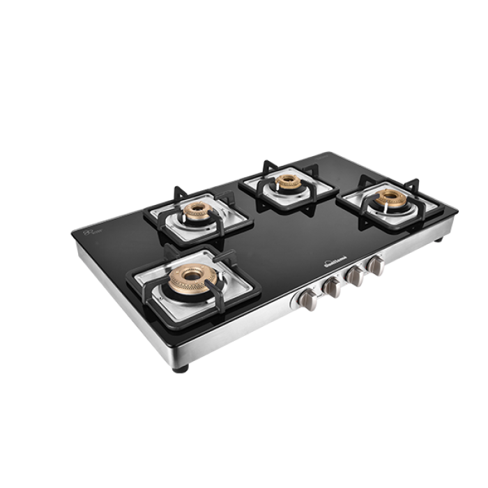Sunflame Aura 4B SS AI Gas Stove - Lpg Gas Stove Series
