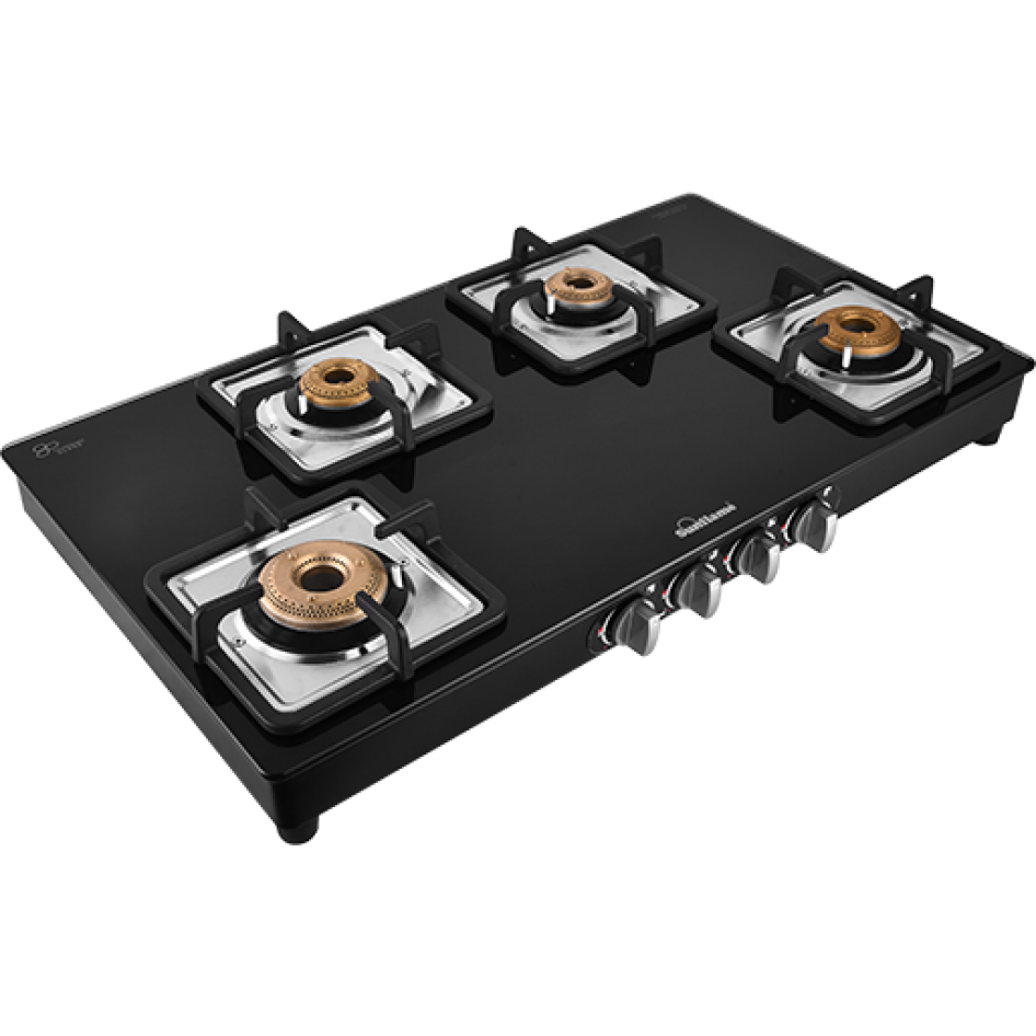 Sunflame Aura 4b Bk Ai Gas Stove - Lpg Gas Stove Series