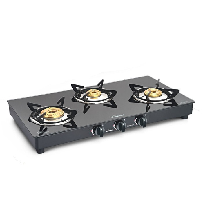 Sunflame Prime 3b Bk Ai Gas Stove - Lpg Gas Stove Series