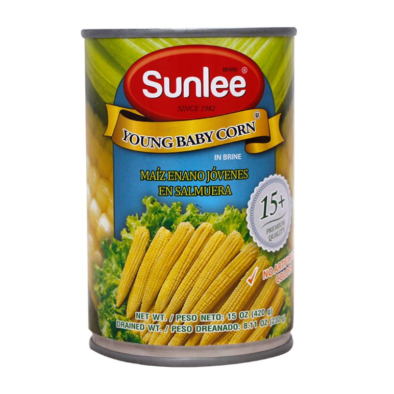 Sunlee Baby Corn Young In Brine 420gm