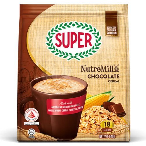 Super Nutremill Chocolate Cereal 18's 540gm