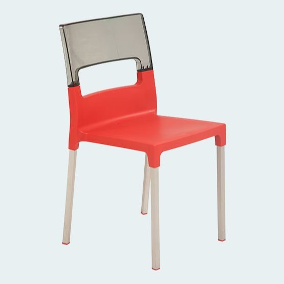 Supreme Diva Chair(Red and Light Black)