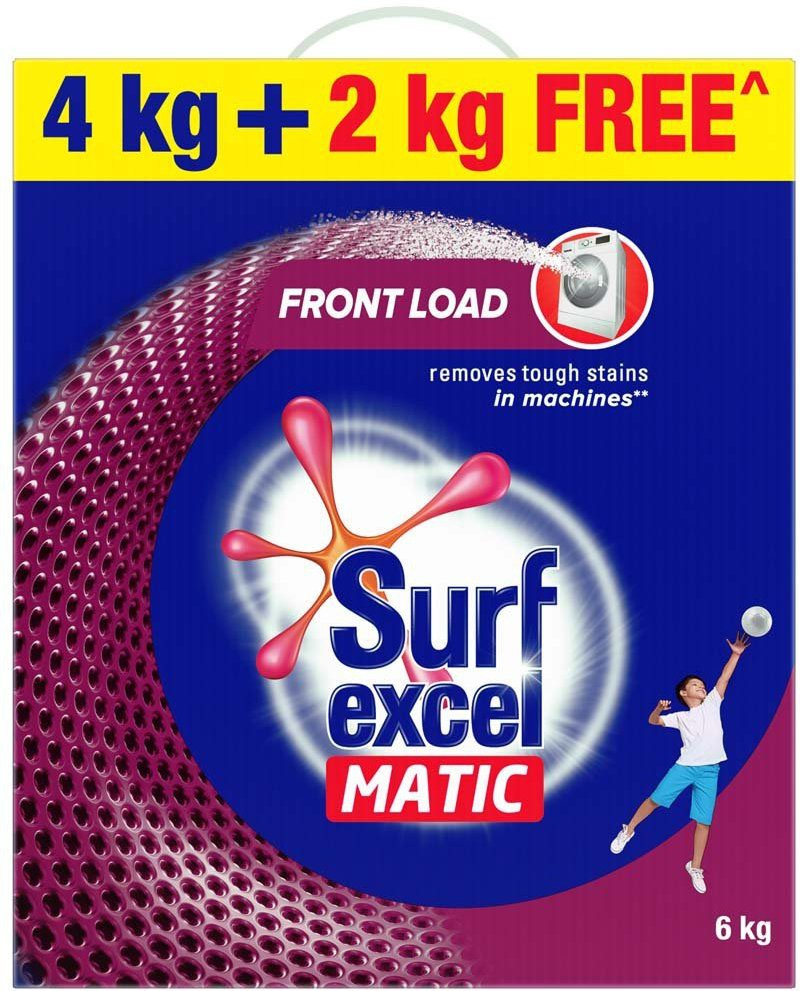 Surf Excel Matic Powder Front Load 4kg+2kg Pack