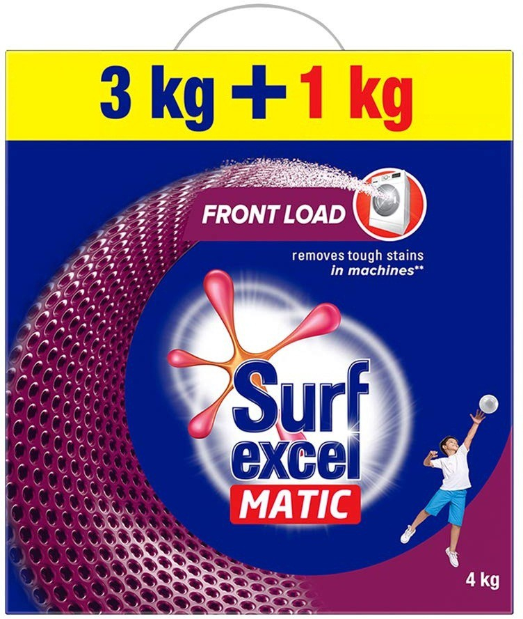 Surf Excel Matic Powder Front Load 3kg+1kg Pack