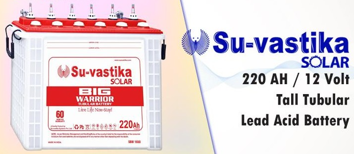 Su-vastika 220ah - Tubular Battery