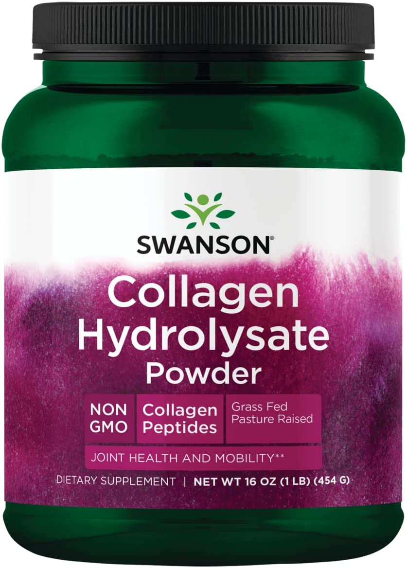 Swanson High Plains Collagen Hydrolysate Powder - Collagen Peptides Powder Supporting Hair, Skin, Nails, and Joint Health - Bioavailable Proteins Promoting Bone, Tissue, and Cartilage Support