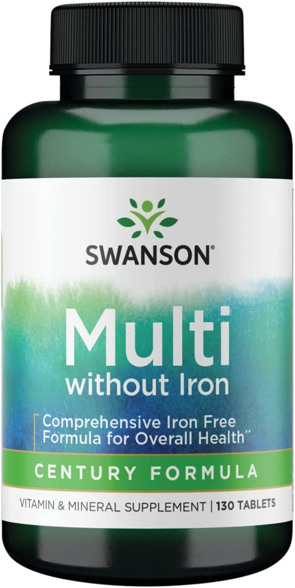 Swanson Century Formula Multivitamin Without Iron 130 Tabs